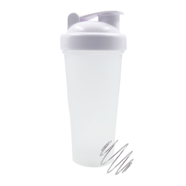 Bottle Shaker con Tapa Blanca 600ml