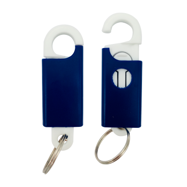 Llavero Hanger Azul con Blanco